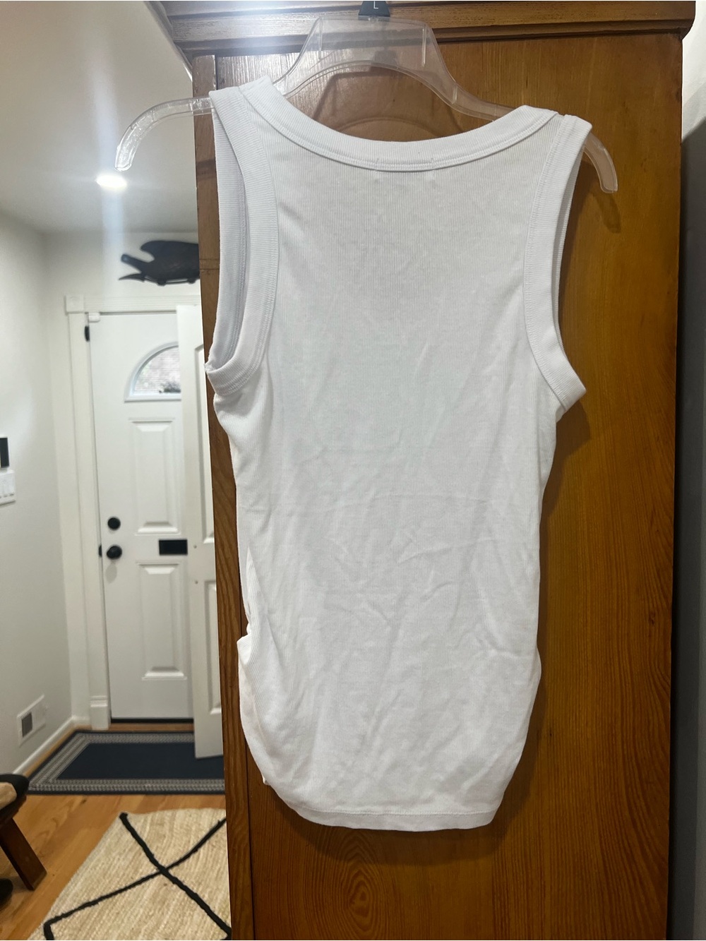 Michael Stars White V-Neck Ribbed Tank - Picture 2 of 6